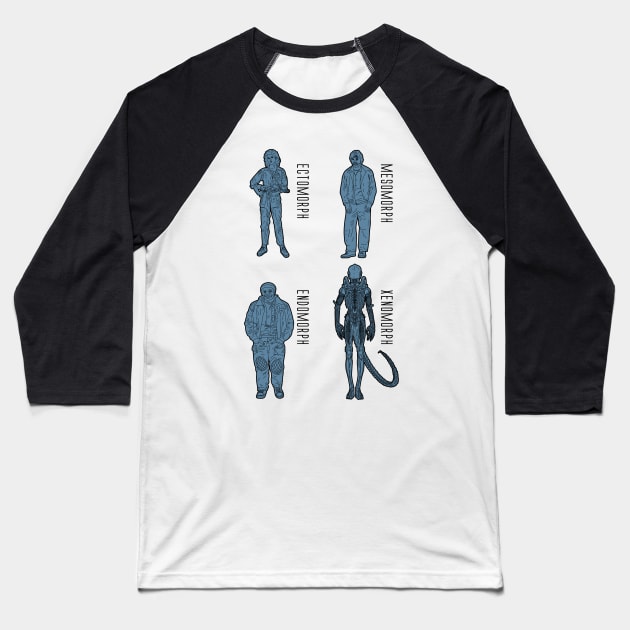 Body types - light Baseball T-Shirt by forsureee